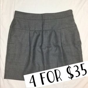 LOFT gray wool blend skirt size 10